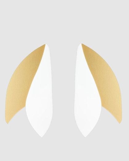 Pendientes Papiroga Voynich de plexiglás blanco · Papiroga · El