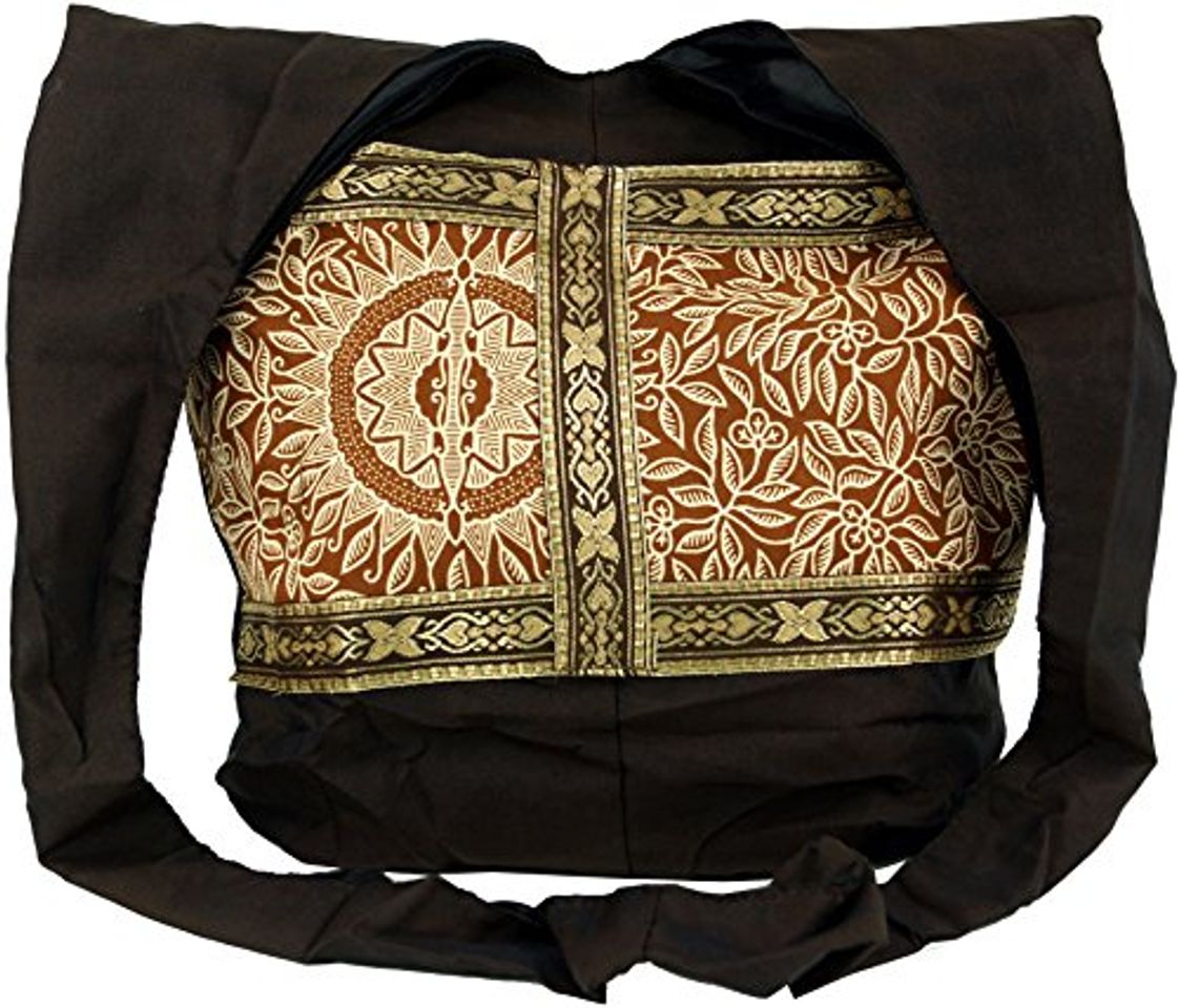 Guru-Shop Sadhu Bolsa, la Bolsa de Hombro, Bolso Hippie - Marrón, Unisex