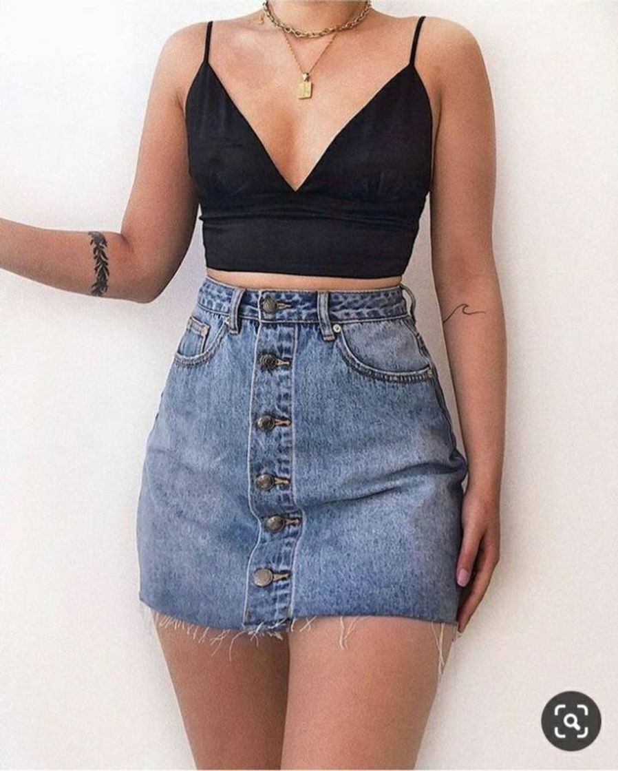 Moda Cropped com Saia