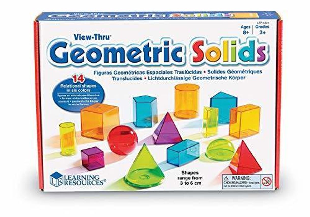 Learning Resources- Formas geométricas Transparentes View-Thru, Color