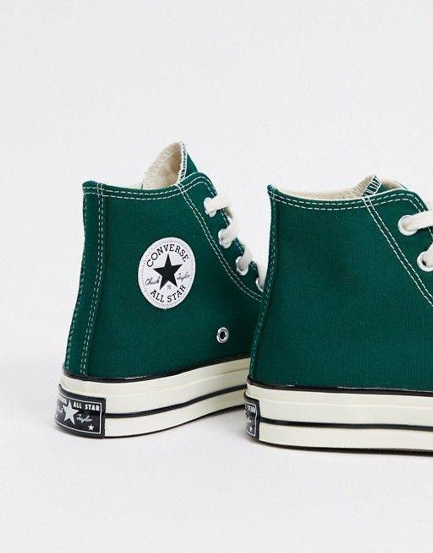 Moda All Star cano alto verde musgo ✨