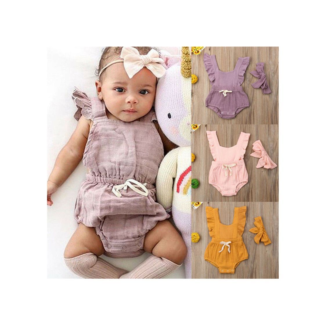 Producto FELZ Recién Nacido 0-18 Meses Verano Infantil Bebé niña Traj