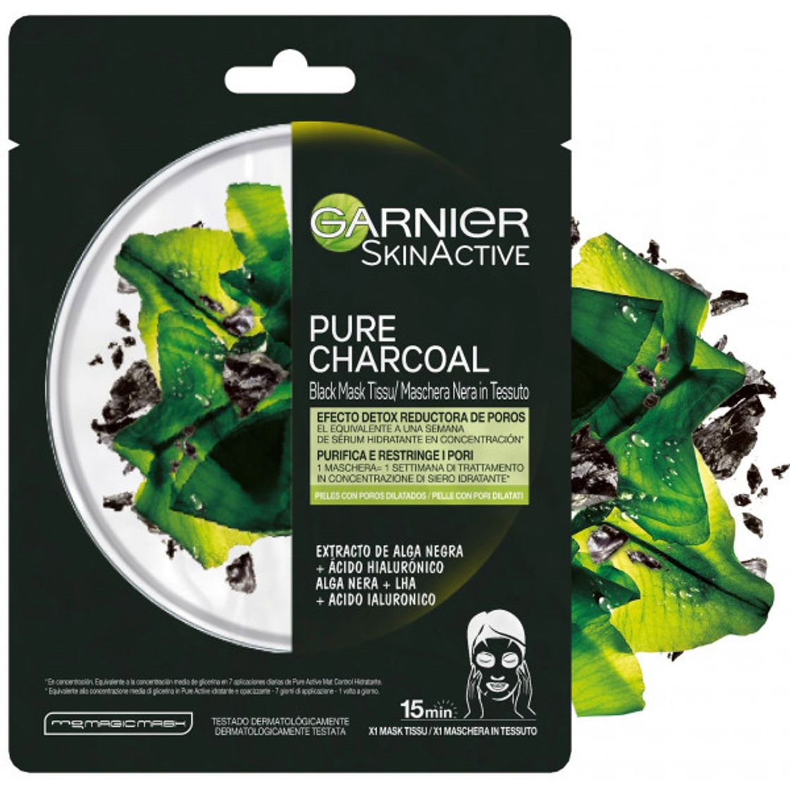 Products Mascarilla Facial de Tejido Black Pure Charcoal Garnier