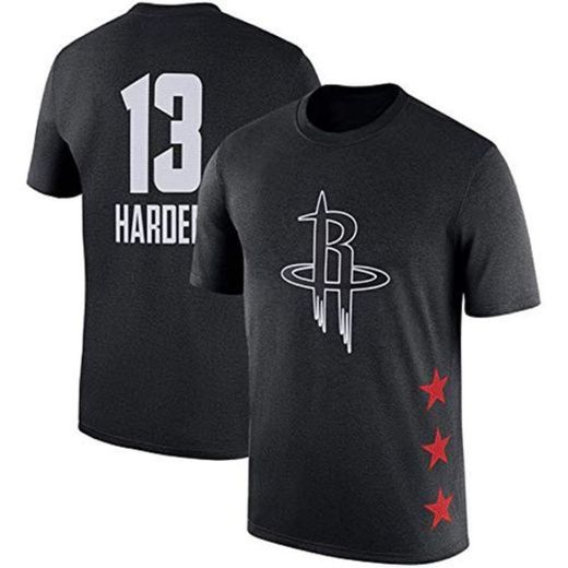 NBA Houston Rockets James Harden # 13 Camiseta De Manga Corta De Verano Jersey De Algodón Casual Sports Tops Sueltos