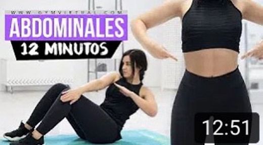 Abdominales 12 minutos - YouTube