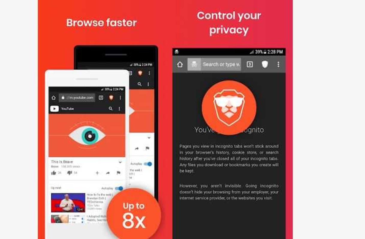 App Brave Navegador Rápido Privado