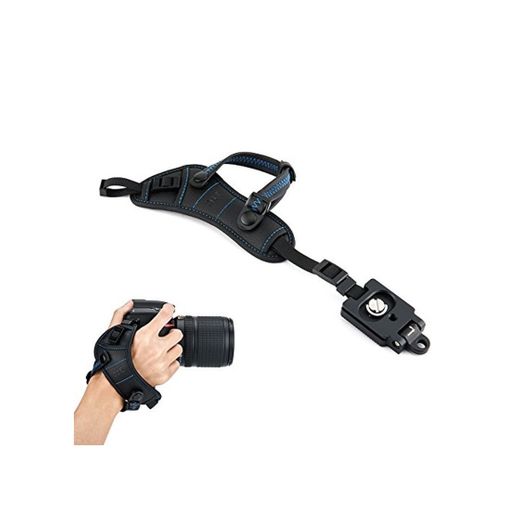 JJC – Correa de mano correa para la muñeca Grip con Arca tipo placa para cámara réflex digital Canon Nikon Olympus Sony Panasonic Pentax