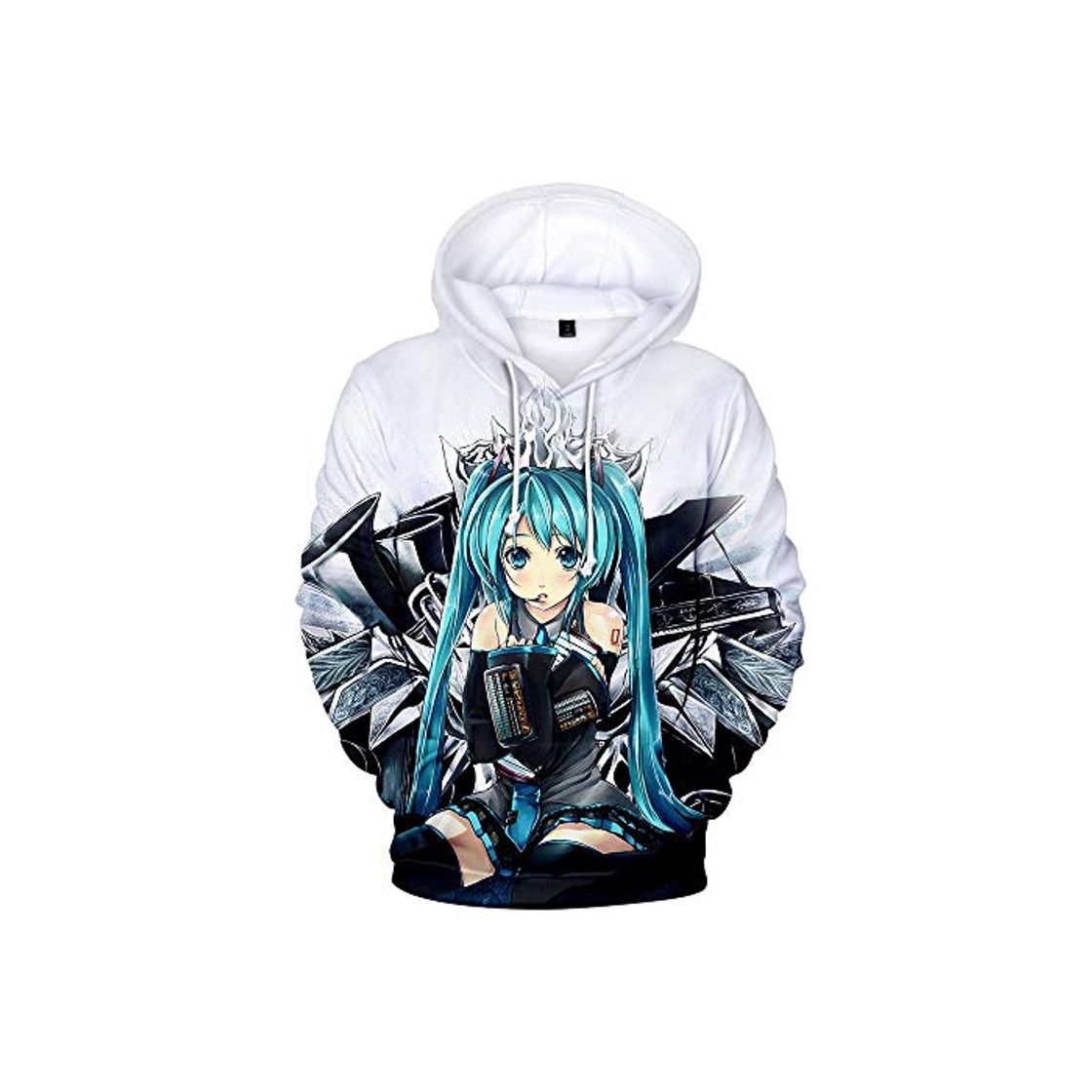 Fashion WCYL Pullover Sudaderas Jerséis Chaquetas Unisex 3D HD Anime Impreso Capucha Cool Nylon Hatsune Miku Cosplay Camisetas De Larga Manga Larga Camisas Top Transpirable Suéter