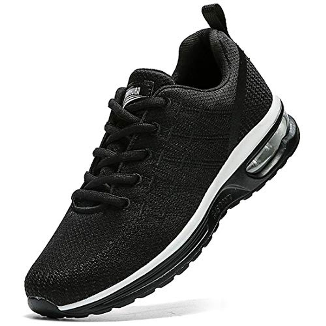 Damyuan Zapatos Correr para Hombres Casual Running Tenis Sneakers Deportivas Gimnasio Gym Trail Fitness Sport Zapatillas Transpirables Plataforma Trekking Calzado Negro 44 EU