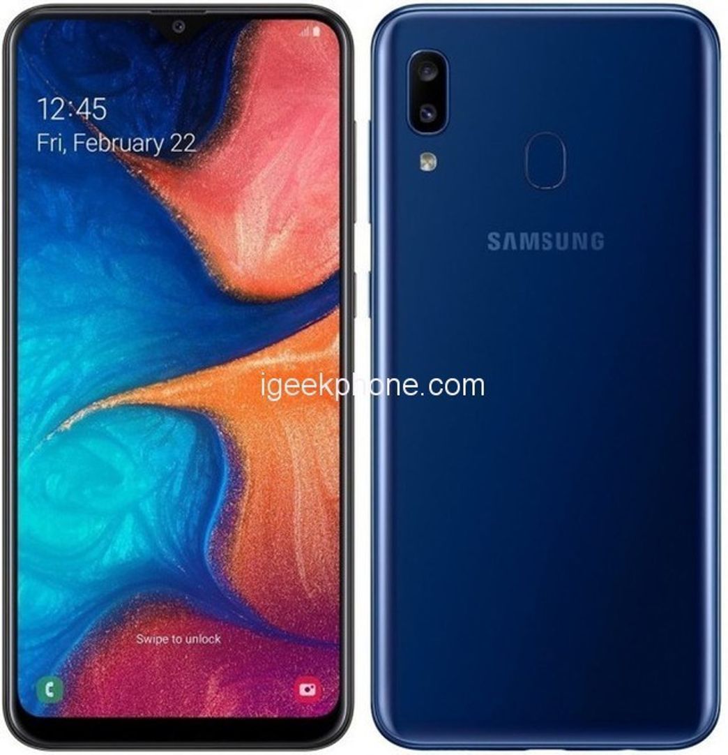 Social Samsung A20E, Smartphone Super AMOLED