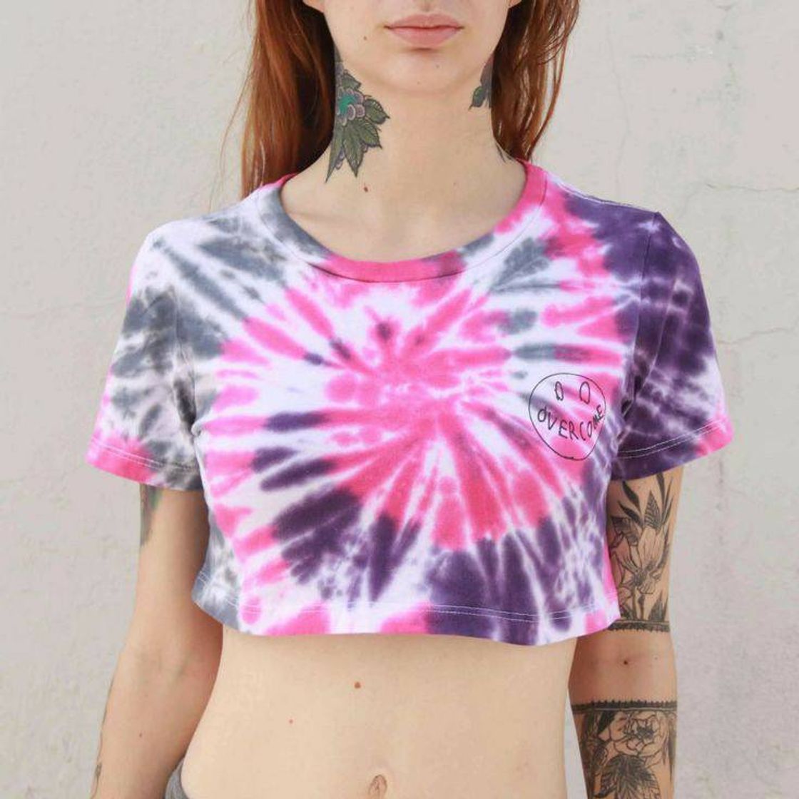 Fashion Cropped tie dye 💗