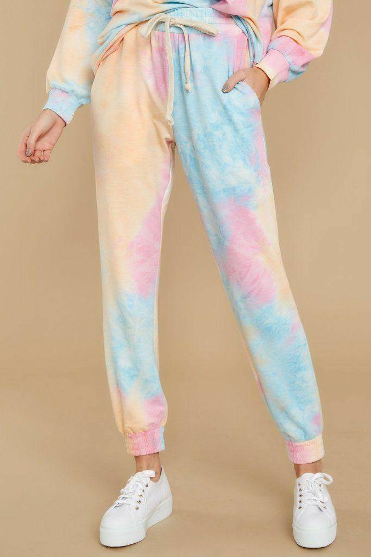 Fashion Calça moletom tie dye 