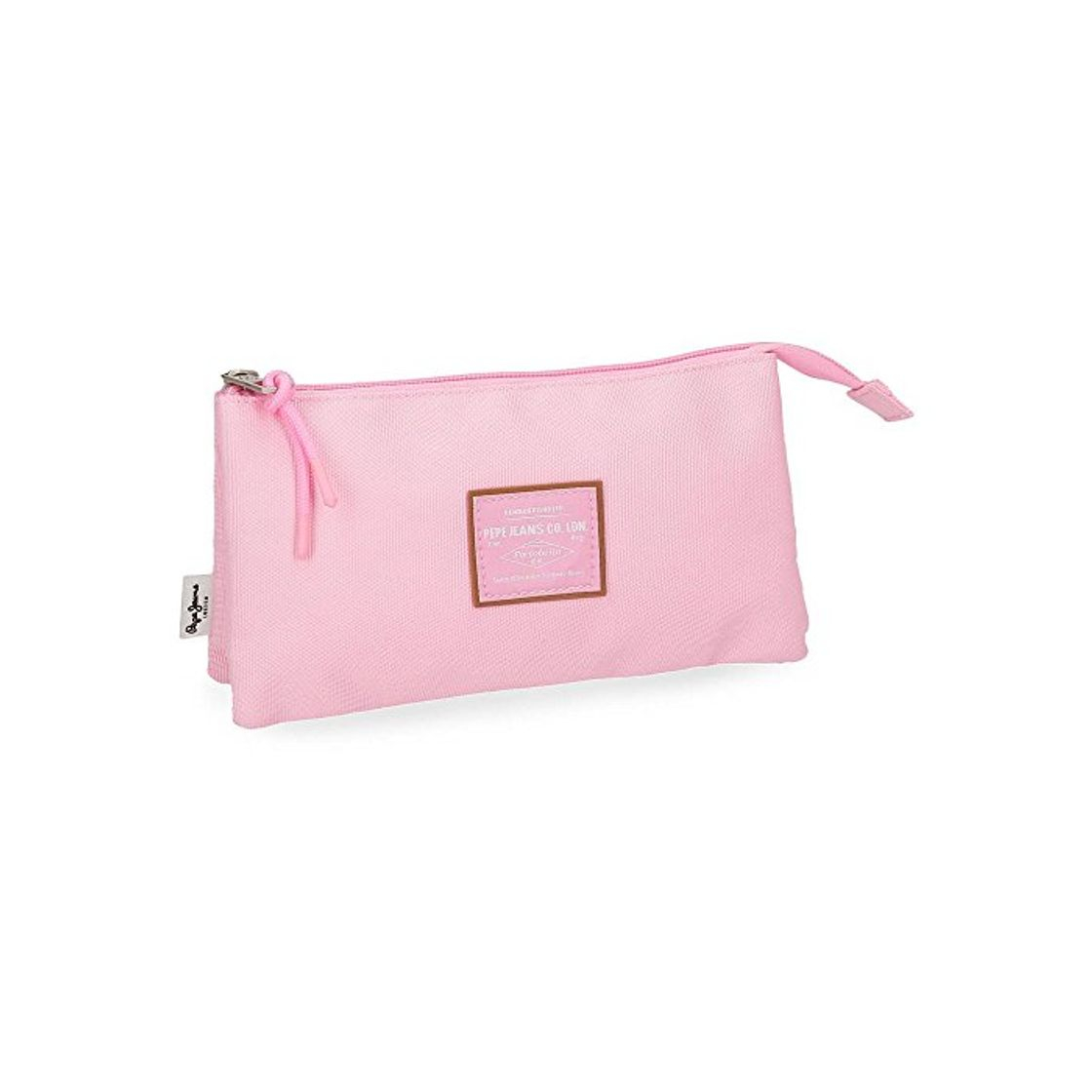 Social Estuche Pepe Jeans Cross Rosa tres compartimentos