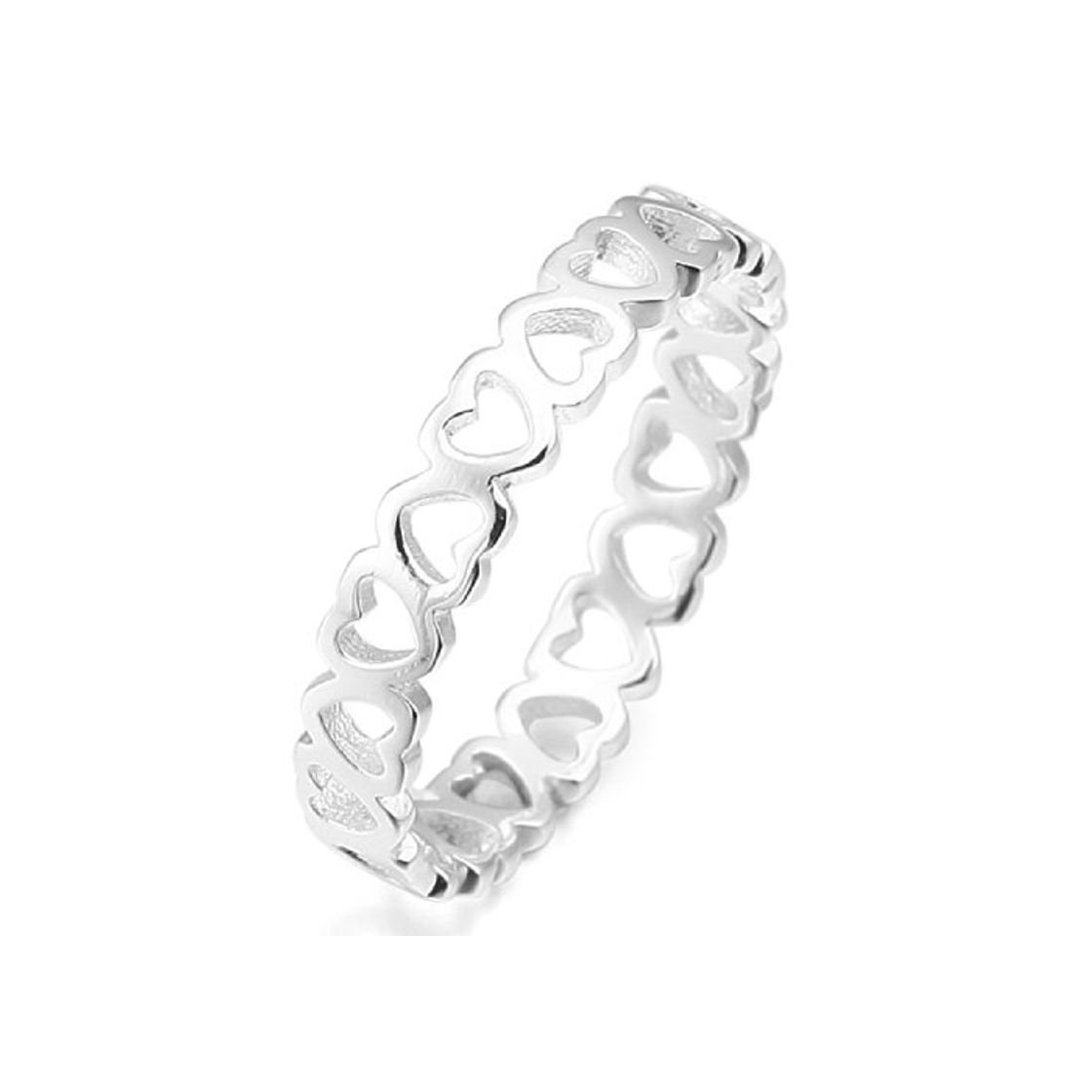 Products MunkiMix 925 Plata Anillo Ring El Tono De Plata Corazón Heart Alianzas