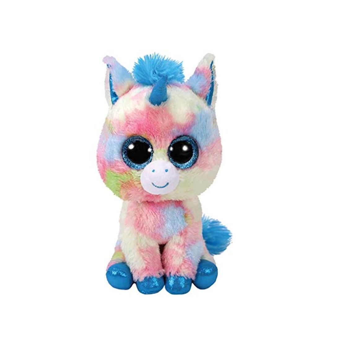 Products TY- Beanie Boo's Blitz, unicornio, Color azul, 15 cm