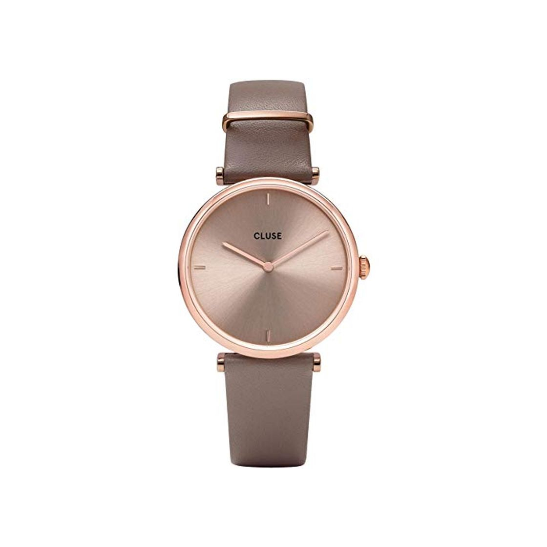 Productos Reloj Cluse Triomphe Mujer Oro Rosa Esfera Y Correa Cuero Beige