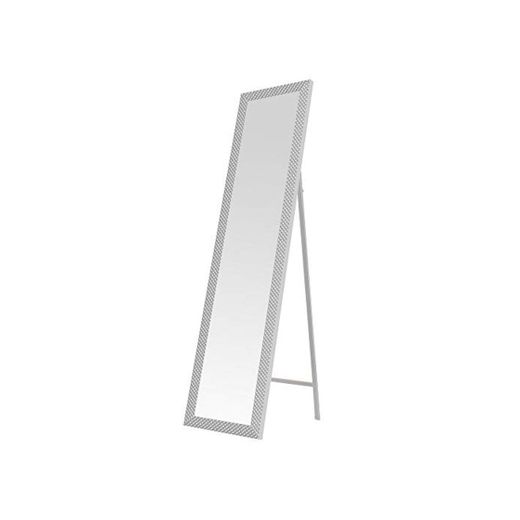 Espejo de pie Moderno Blanco de plástico para Dormitorio de 37 x