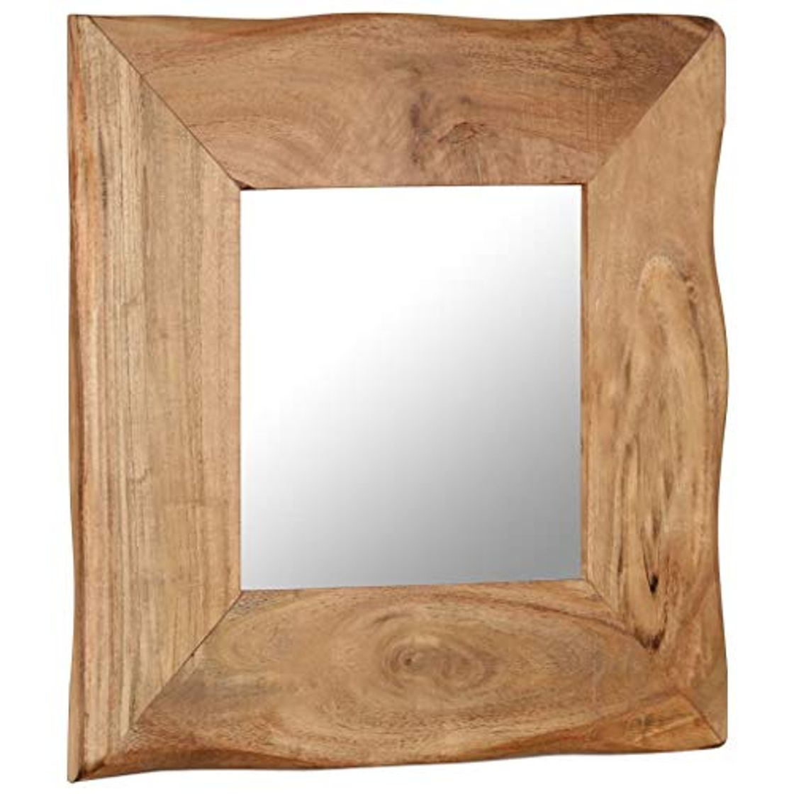 Producto vidaXL Madera Maciza de Acacia Espejo para Maquillaje 50x50cm Decoración Hogar