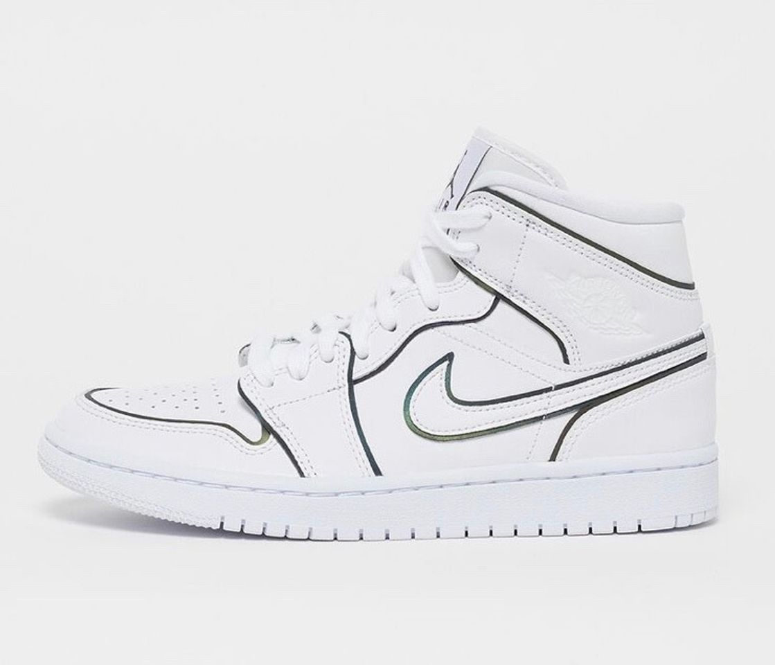 Social Nike Air Jordan 1 mid iridescent reflective white