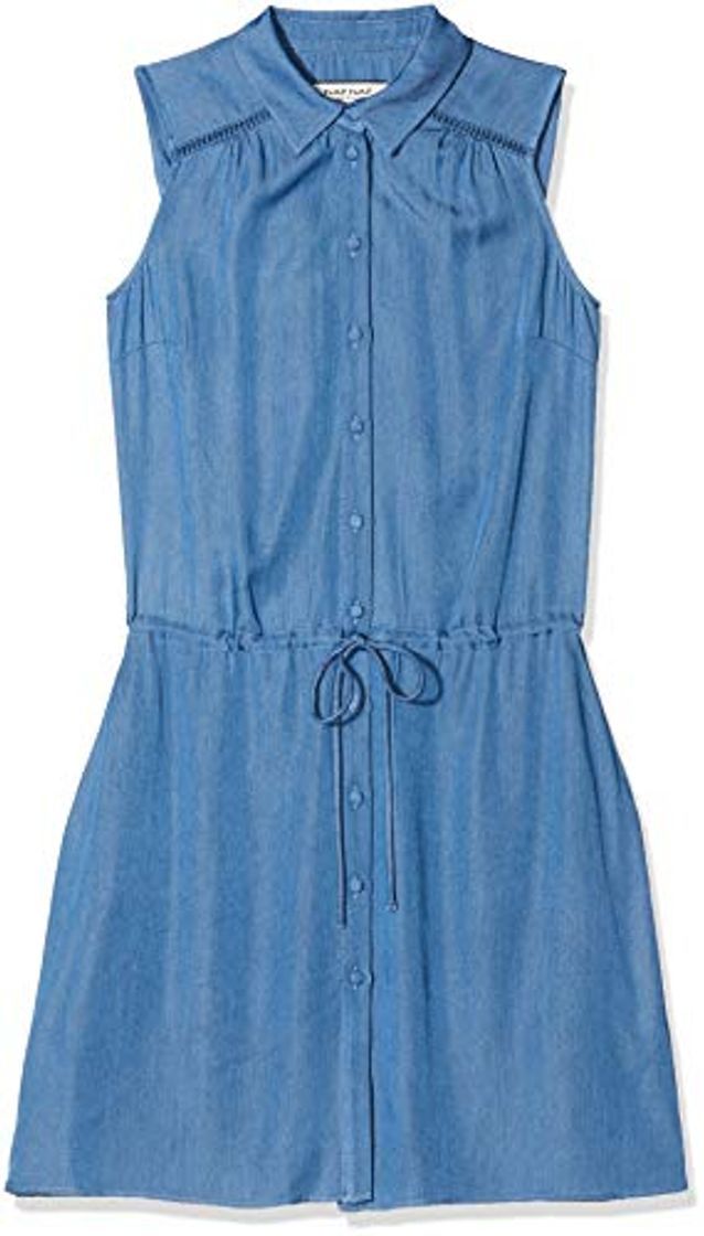 Fashion Naf Naf Menr47 Vestido, Azul