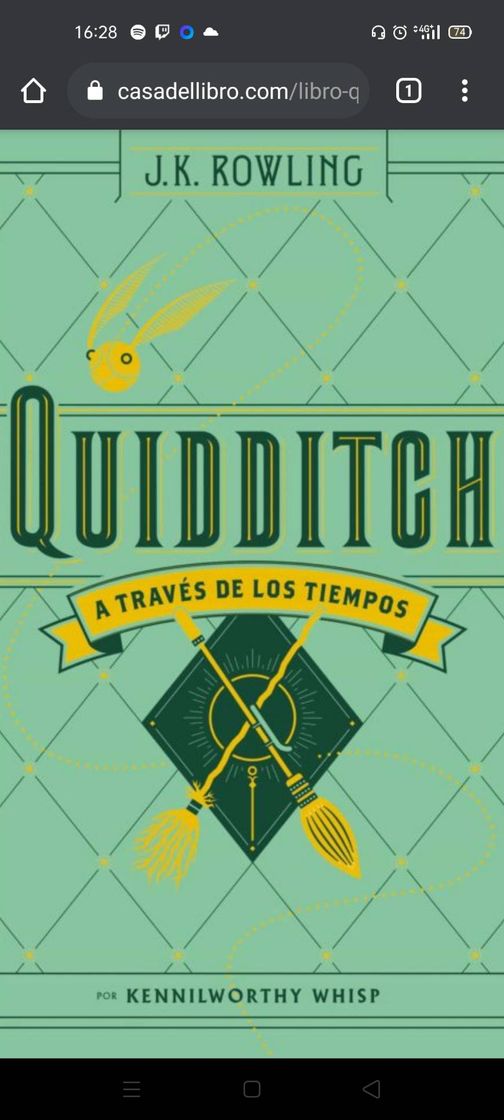 Moda Quidditch a través de los tiempos/ J.K.Rowling