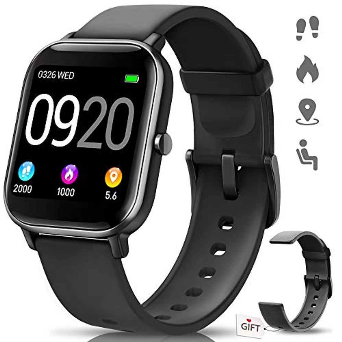 Producto NAIXUES Smartwatch, Reloj Inteligente Impermeable IP67 Reloj Deportivo 1.4" Pantalla Táctil Completa