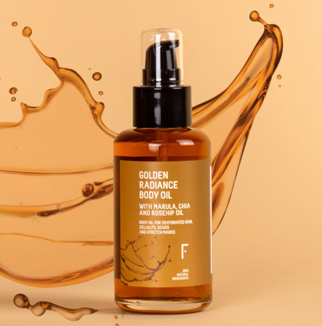 Moda Aceite Corporal Natural | Golden Radiance | Freshly Cosmetics