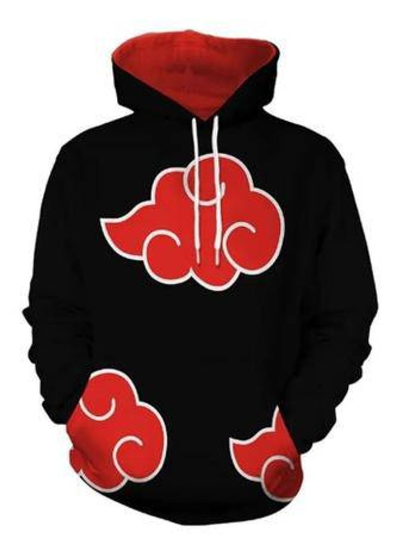 Fashion Moletom Canguru Unissex 3dfull Naruto Akatsuki Uchiha 

