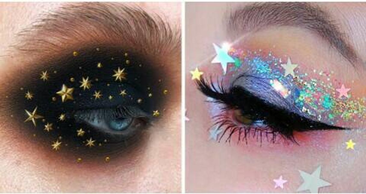 Moda 15 Maquillajes con brillo de estrellas que te fascinarán