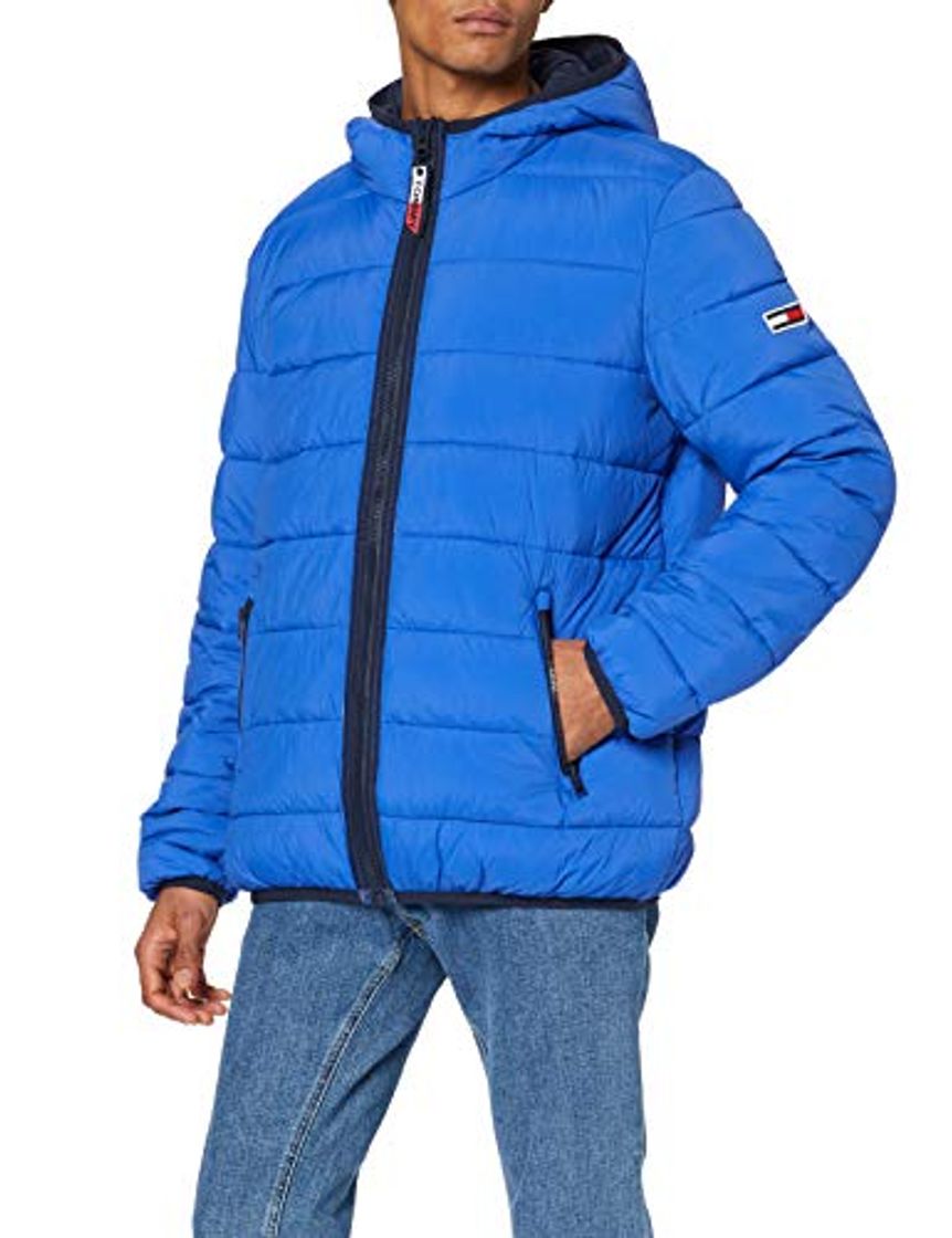 Social Tommy Hilfiger TJM Essential Padded Hood Jacket Chaqueta Deportiva, Azul