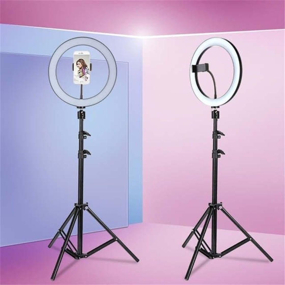 Moda Ring Light por R$ 79,88 10 polegadas 