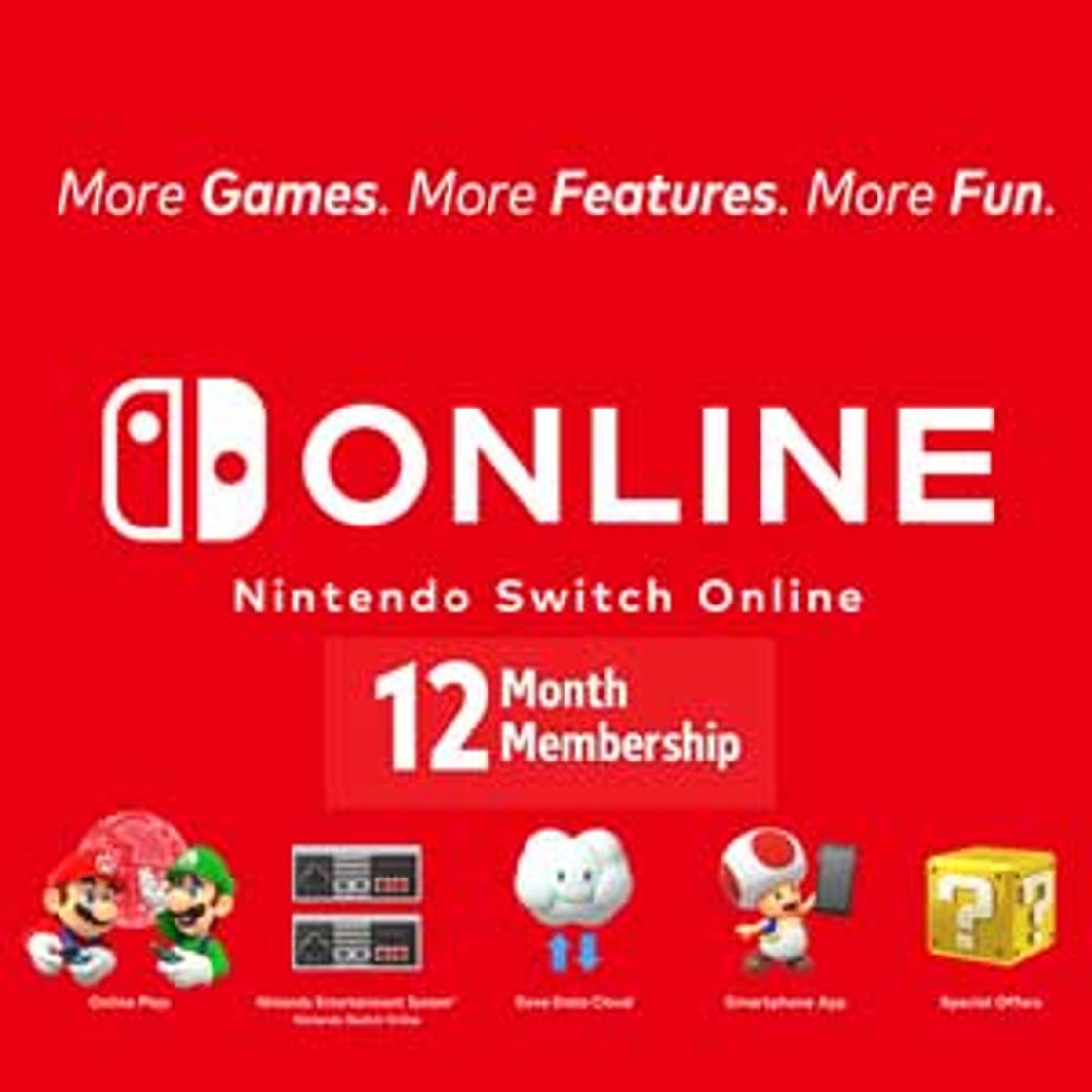 Productos Nintendo Switch Online 12 meses 