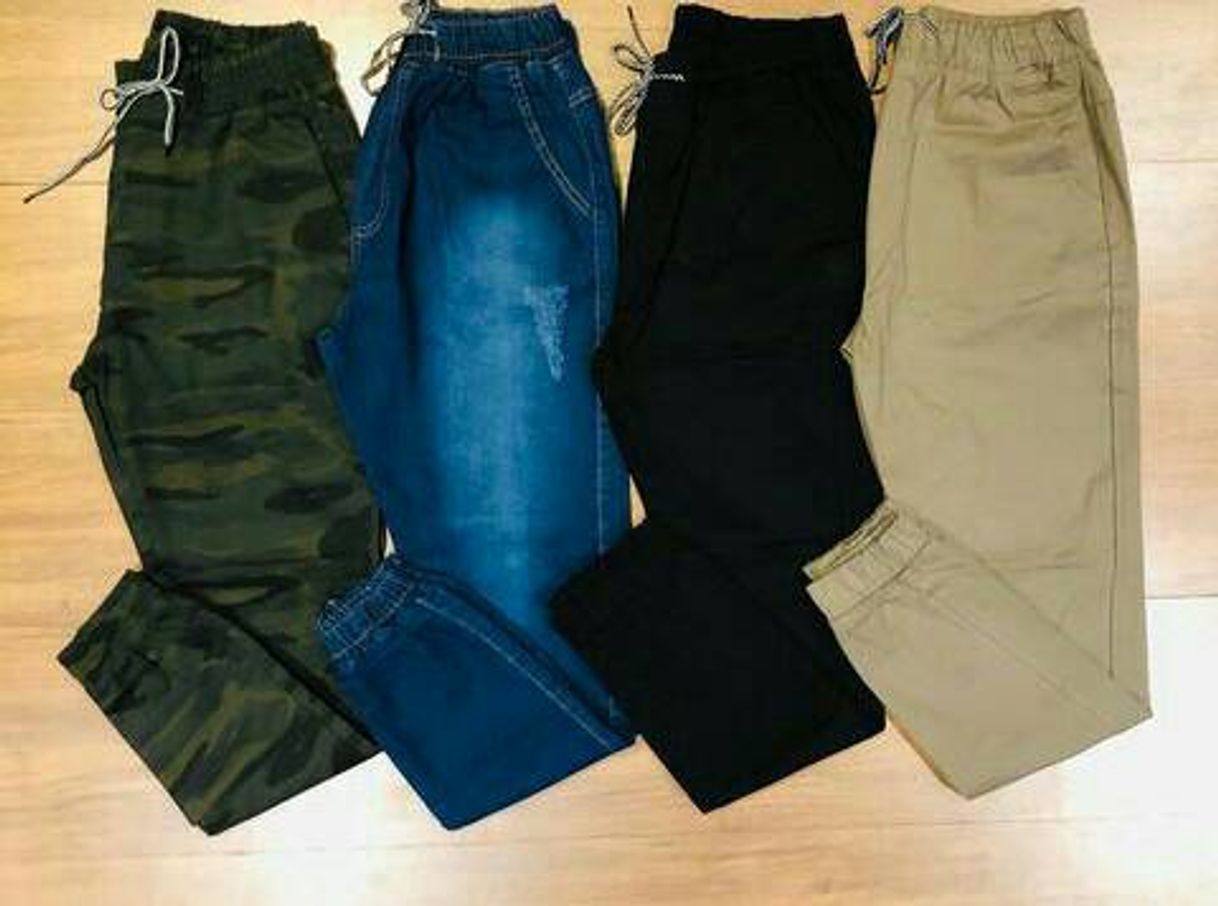 Fashion Calça jogger militar