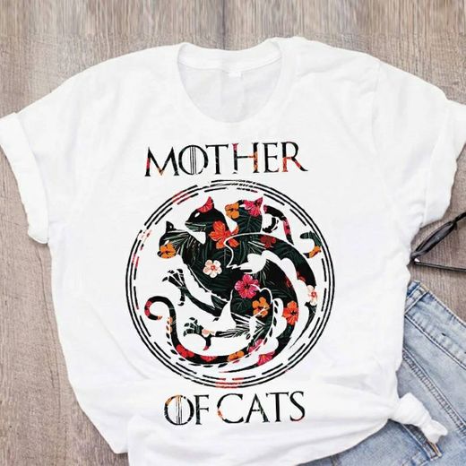 Camiseta mother of cats
