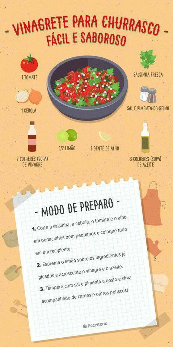 Moda Vinagrete para churrasco 🍅🧅