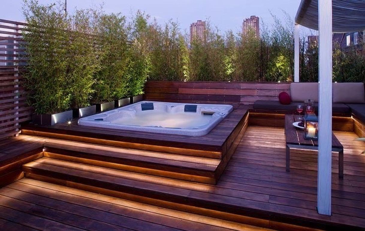 Moda Jacuzzi spa deck casa