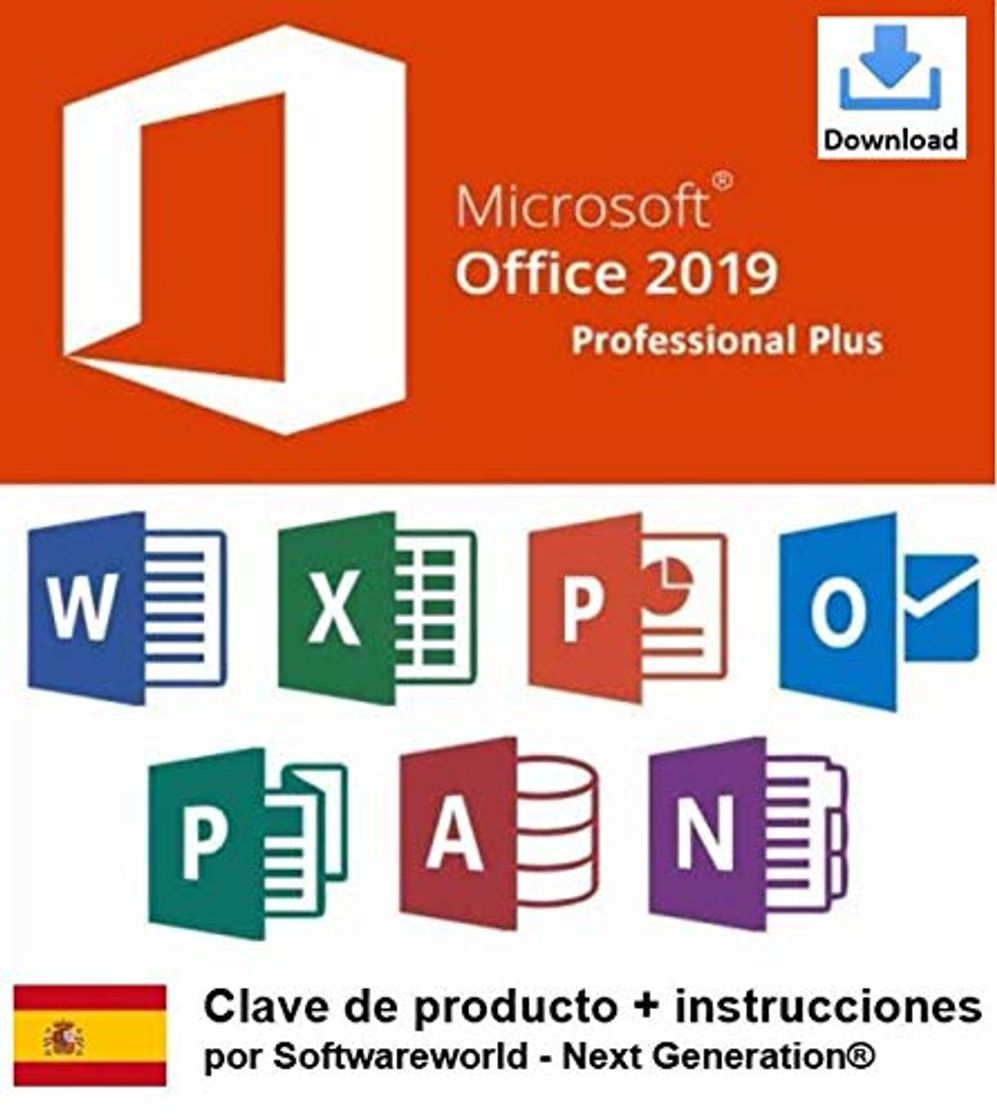 Product Clave de producto Office Professional Plus 2019 de 32