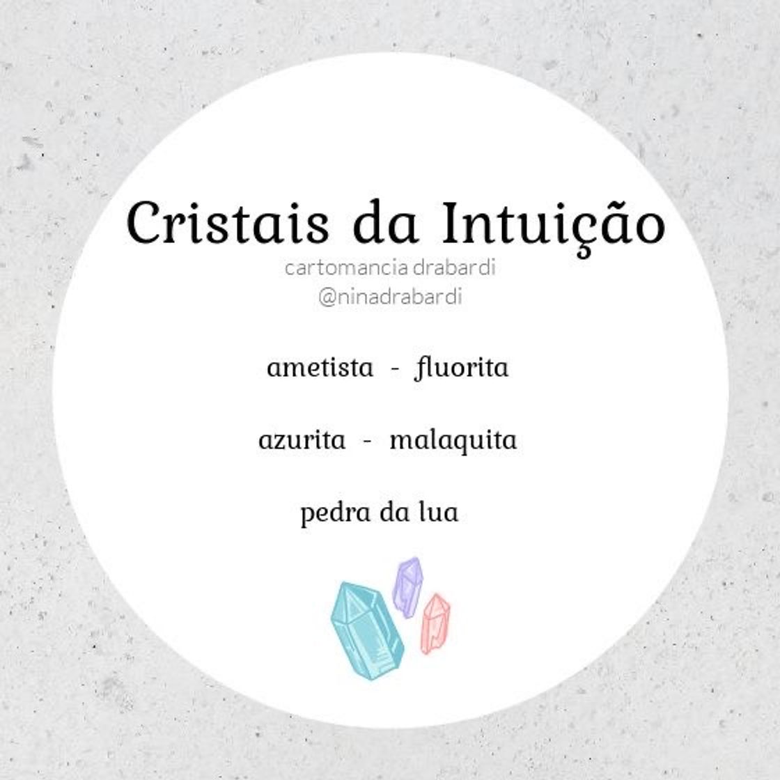 Social cristais para intuição💜