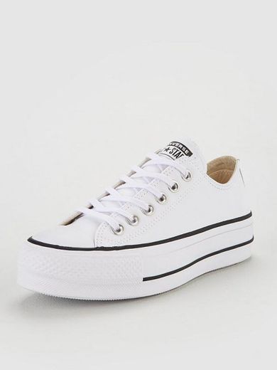 Converse Chuck Taylor All Star Lift Womens White Ox Trainers-UK 7