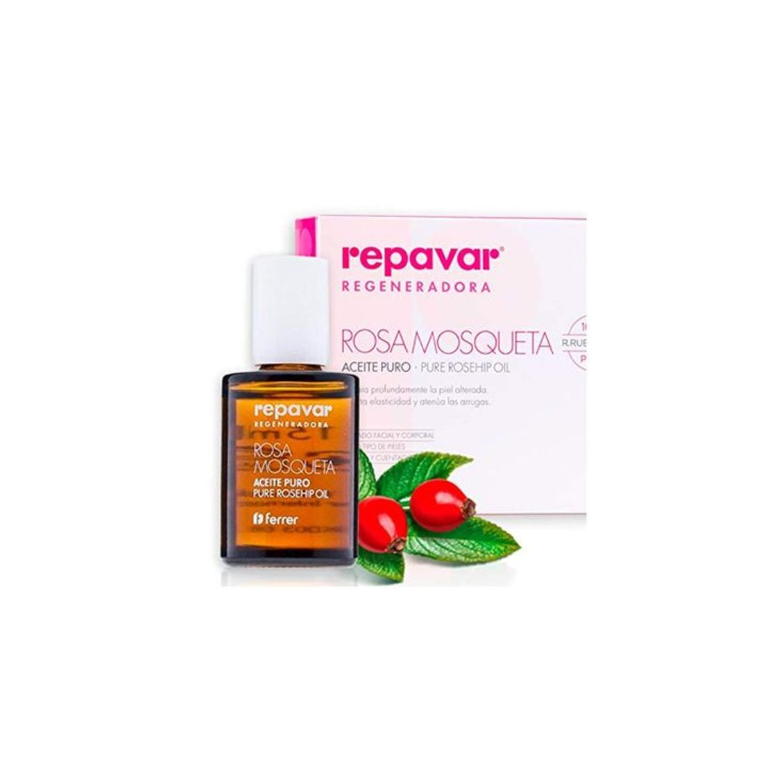 Belleza Repavar Regeneradora Aceite Rosa Mosqueta 100% Puro