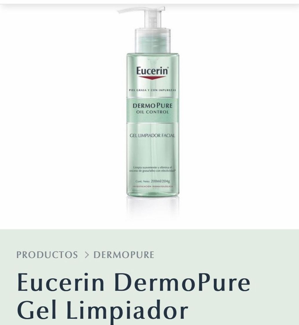 Fashion Piel con impurezas | DermoPure Gel Limpiador ... - Eucerin