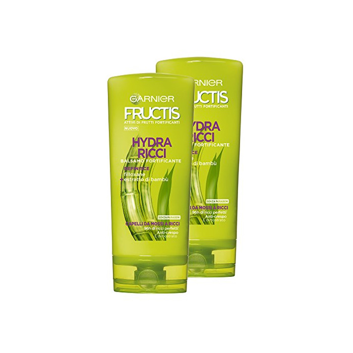 Beauty Garnier Fructis Acondicionador Crema fortificante Hydra rizado para pelo de ondulado a