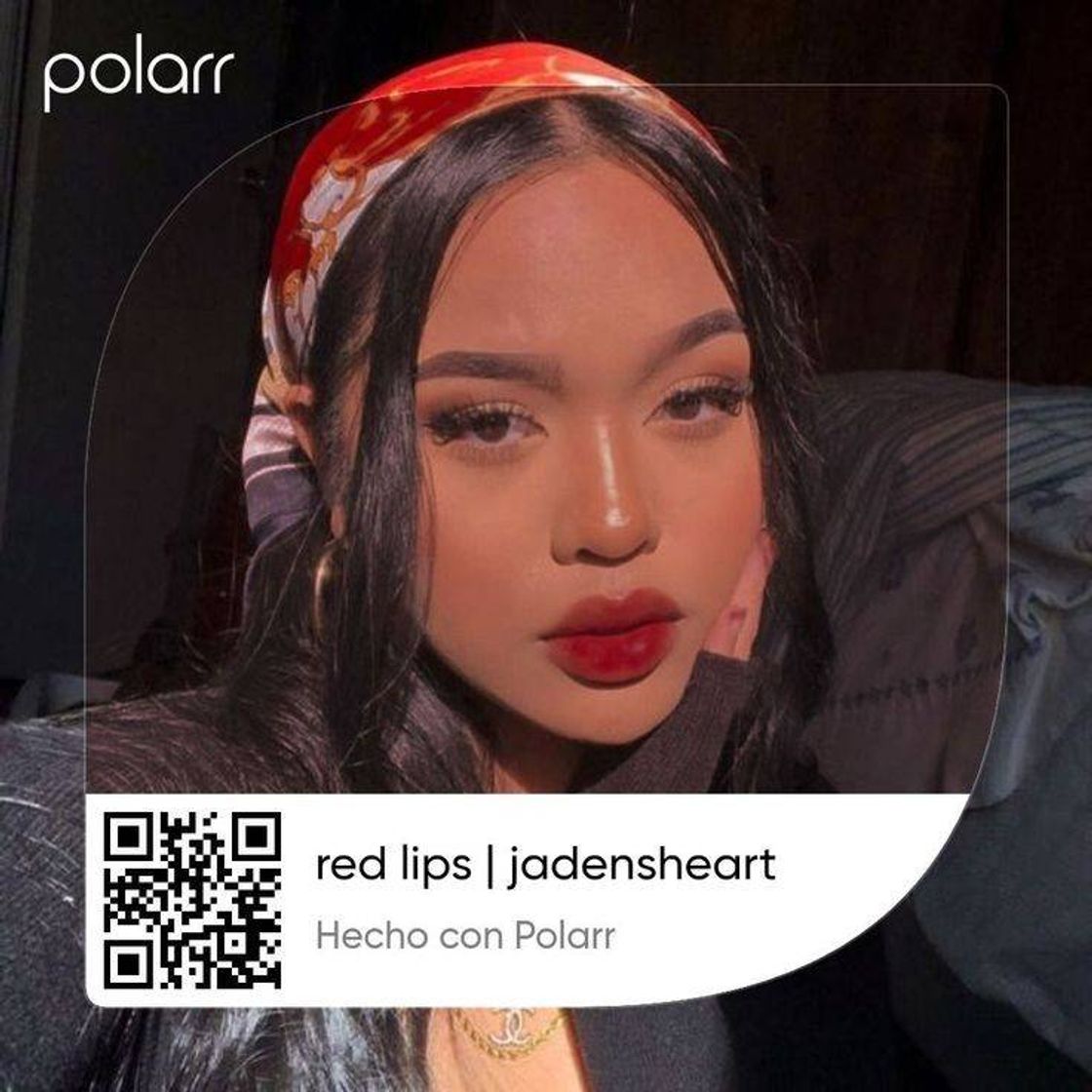 Fashion Polarr code red lips