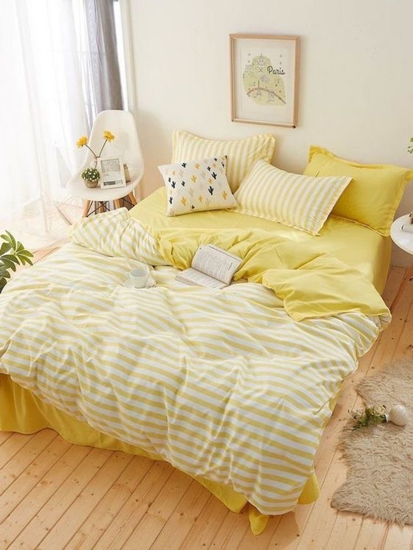 Fashion yellow bedroom