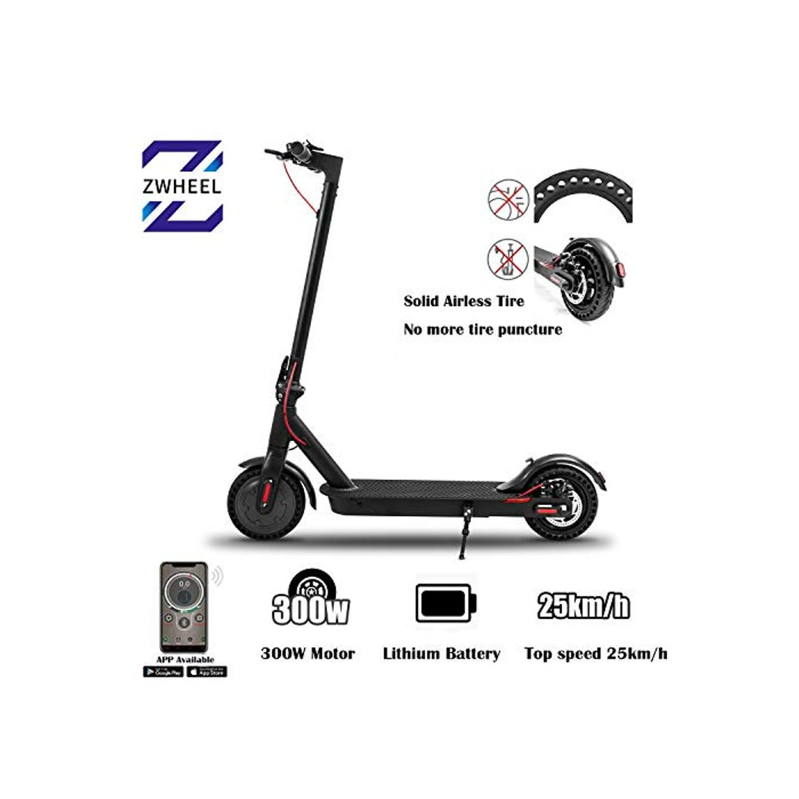 Product ZWheel Patinete Eléctrico E9 Basic ZLion 25 km/h 300W Motor Patinete eléctrico