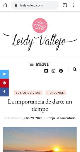 Leidy Vallejo - Lifestyle Blog