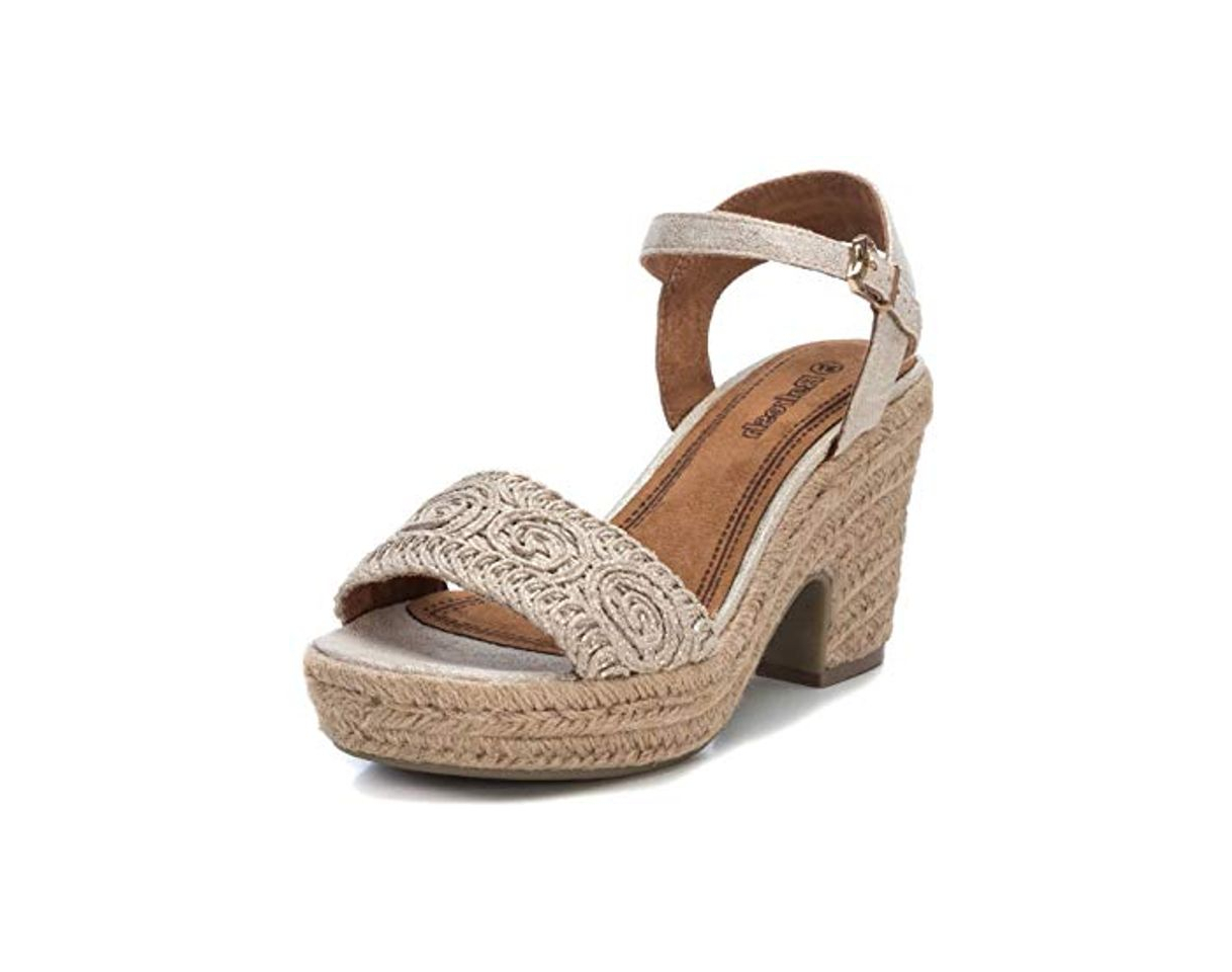 Moda REFRESH Sandalia REF069679 para Mujer Gold 36