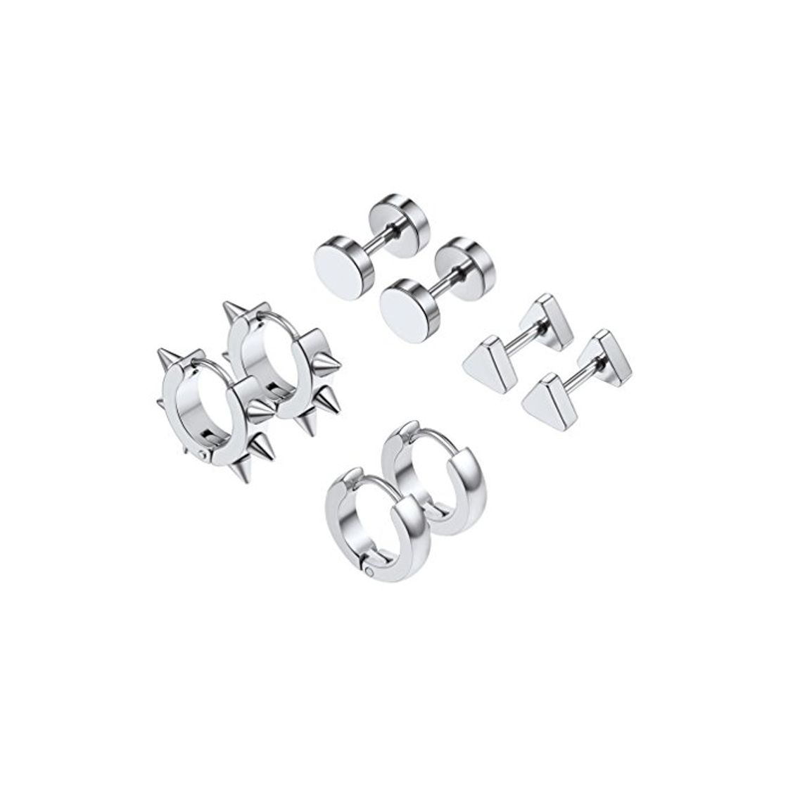 Social PROSTEEL Pendientes Acero Inoxidable para Hombre