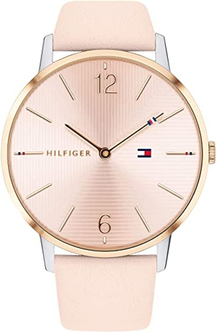 Social Tommy Hilfiger Reloj Analógico para Mujer de Cuarzo con Correa en Cuero 1781973