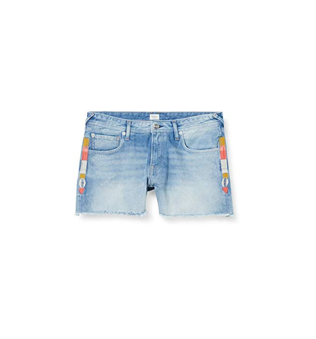 Moda Pepe Jeans Pantalones Cortos, Azul